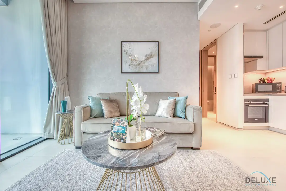 شقة أنيقة بغرفة نوم واحدة في The Address Residences — مرسى شاطئ الجميرا