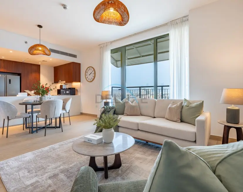 Urban Beachside 2-Bedroom with a Glimpse of Burj Khalifa — La Mer — photo 8