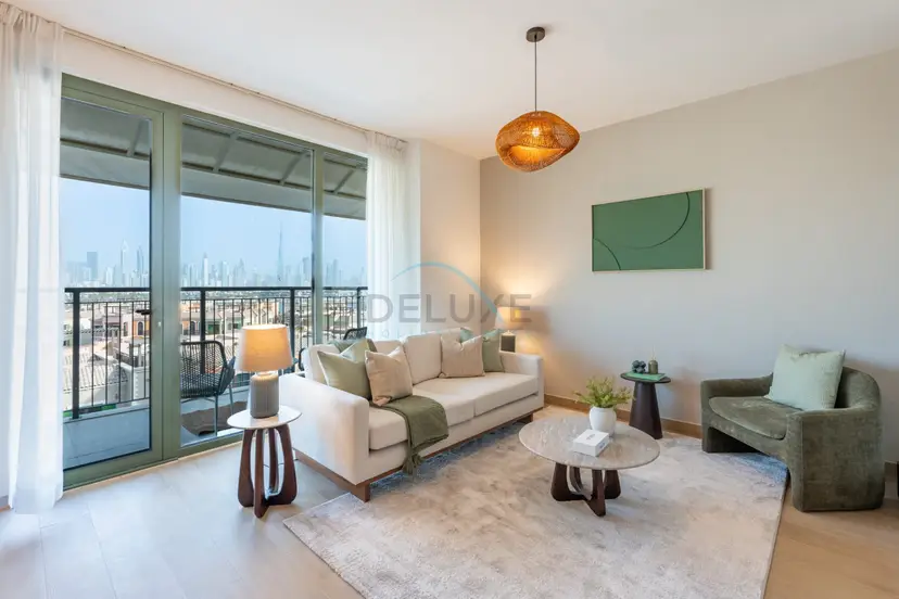 Urban Beachside 2-Bedroom with a Glimpse of Burj Khalifa — La Mer — photo 1