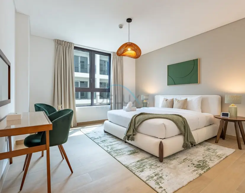 Urban Beachside 2-Bedroom with a Glimpse of Burj Khalifa — La Mer — photo 18