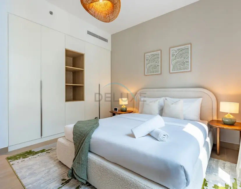 Urban Beachside 2-Bedroom with a Glimpse of Burj Khalifa — La Mer — photo 23