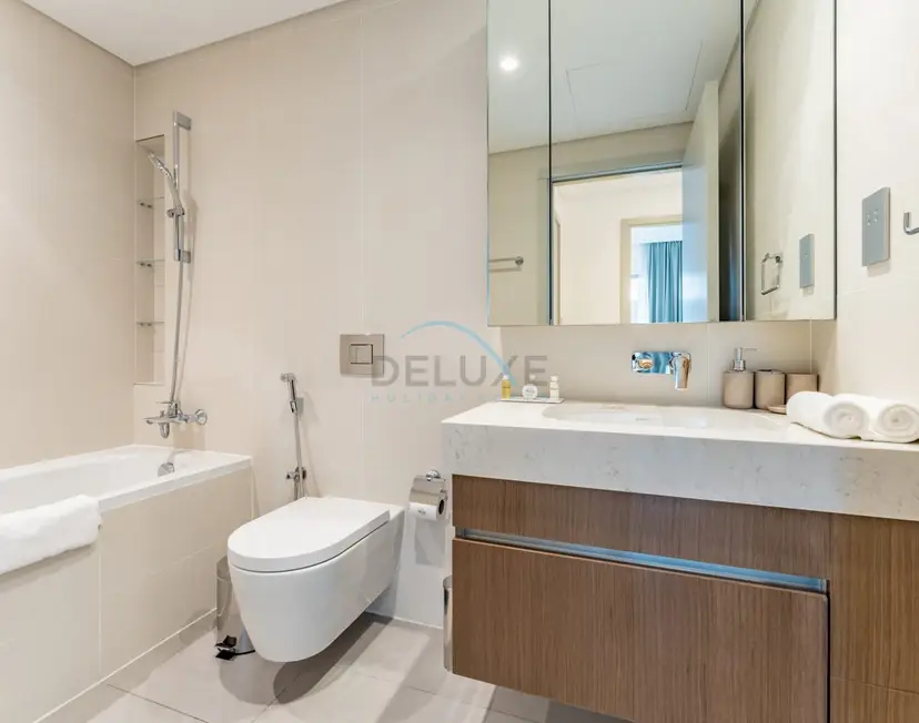 Sleek 1Bedroom Apartment with Panoramic Views – Beach Isle Tower 2 — Emaar Beachfront — photo 13