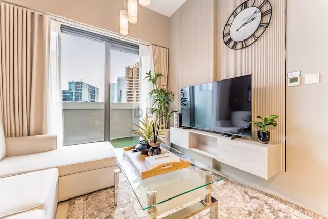 Furnished 1Bedroom with Burj Khalifa Tip View — Business Bay